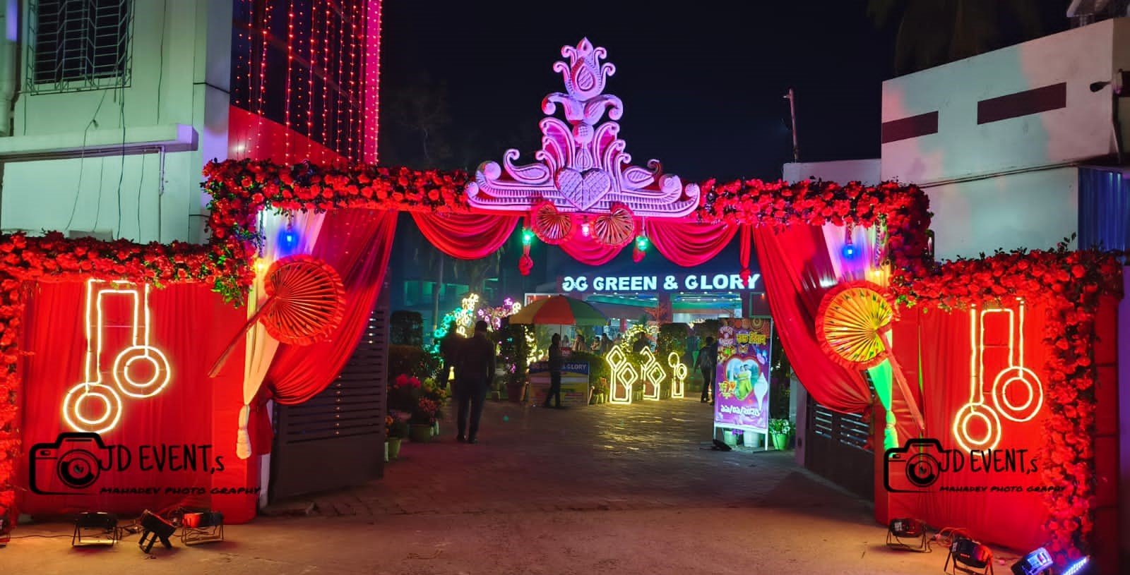 Professional event management and venue decoration